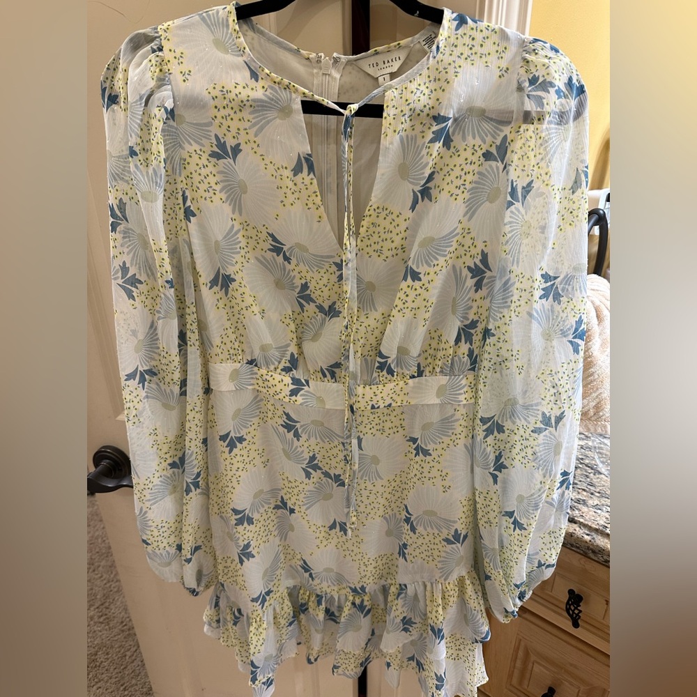 Ted Baker London long sleeve cocktail dress. NWOT